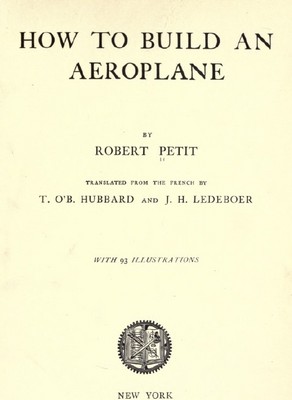 Product picture How to build a plane