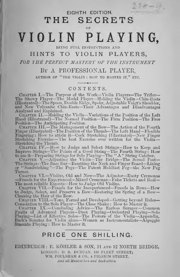 Product picture Secrets Of Violin Playing, Learn To Play The Violin